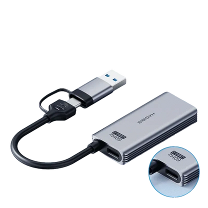 Video Capture Card HDMI to USB/Type-C with PD Port