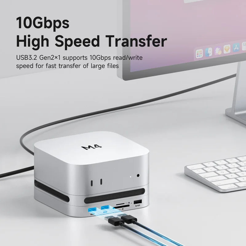 USB-C Docking Station for Mac mini M4 Hagibis