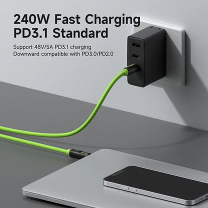 USB C Cable with LED Display USB4 HAGIBIS
