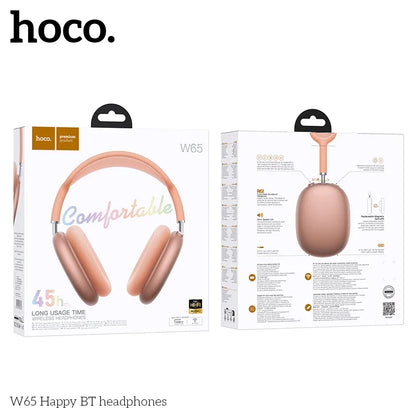 Hoco W65 Happy BT headphones packaging on a white background