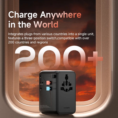 Hagibis 65W GaN Universal Travel Adapter with 8K Dock