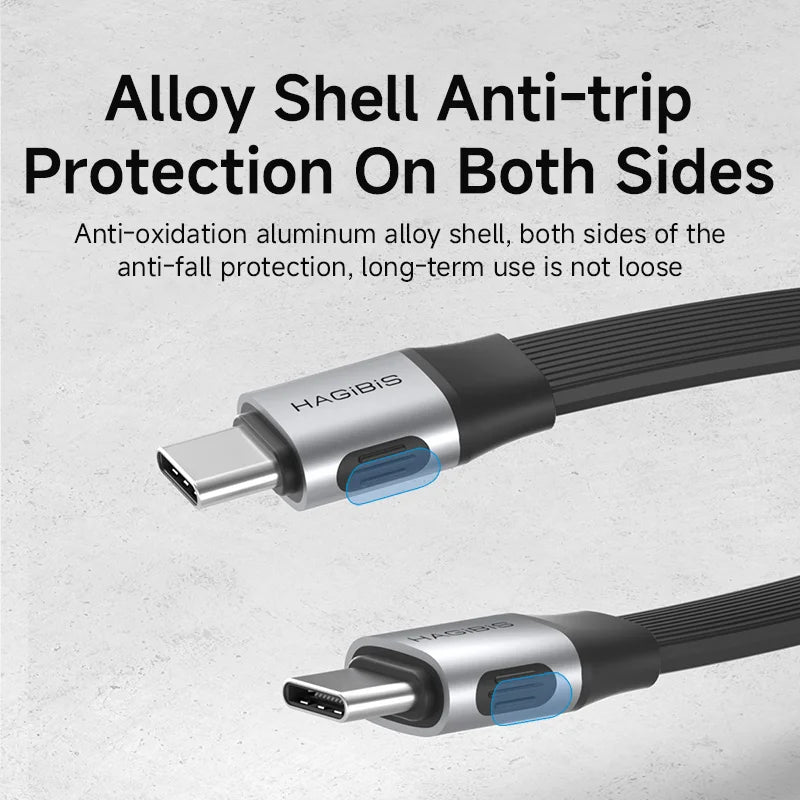 Short USB C to USB C Full Function Cable USB4 V2 Hagibis