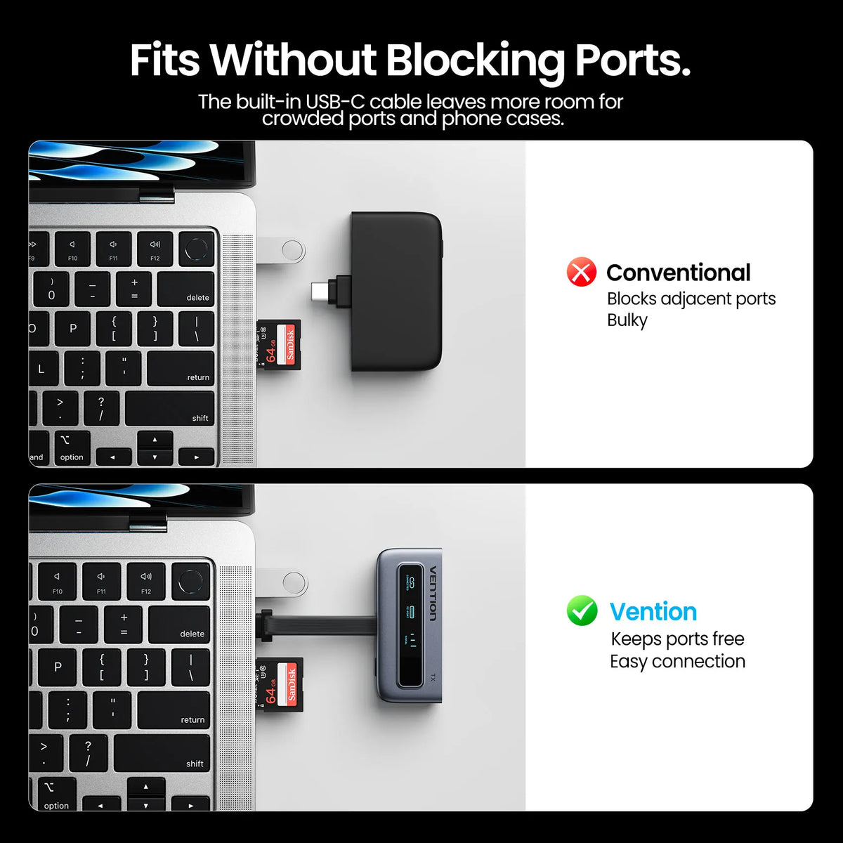 VENTION 5G Wireless USB-C to HDMI Extender 1080P 60Hz 50m