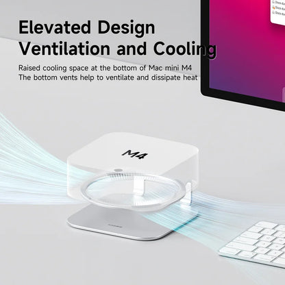 Aluminum Alloy Holder for Mac mini M4 & M4 Pro