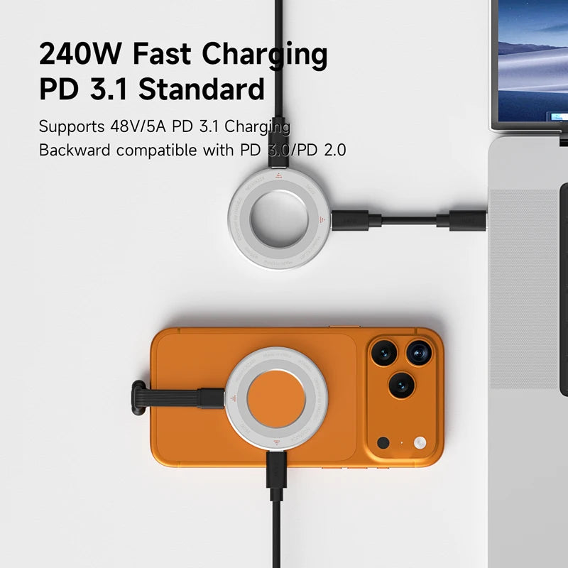 Hagibis Magnetic USB-C Adapter Ring 240W 80Gbps