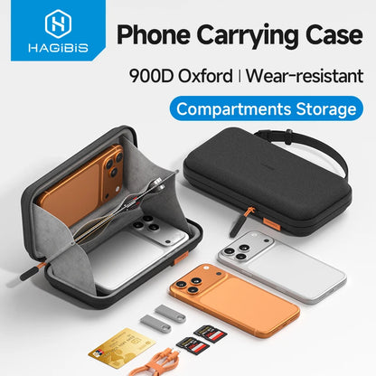 Hagibis Hard Shell Phone Carrying Case & Organizer