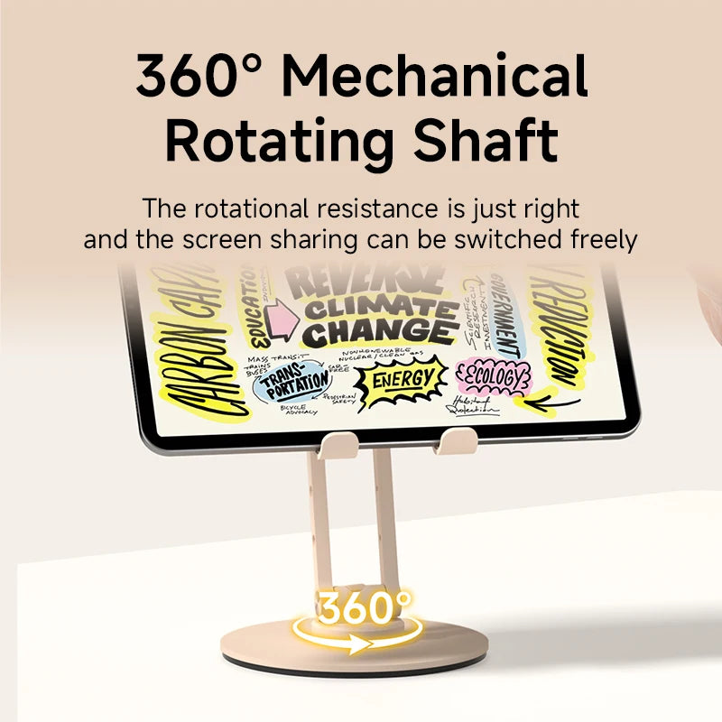 360° Folding Stand with Stable Base – Triple Axis Rotation