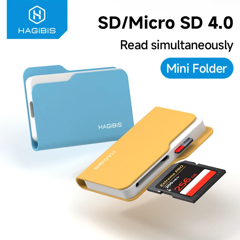 Hagibis Retro Mini Folder USB-C SD Card Reader