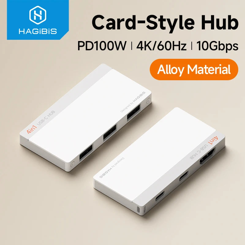 Hagibis Ultra-Slim Card-Style USB-C Hub