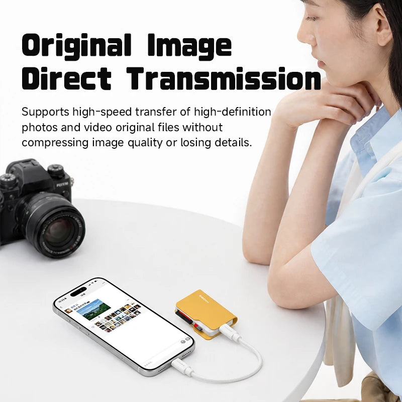 Hagibis Retro Mini Folder USB-C SD Card Reader