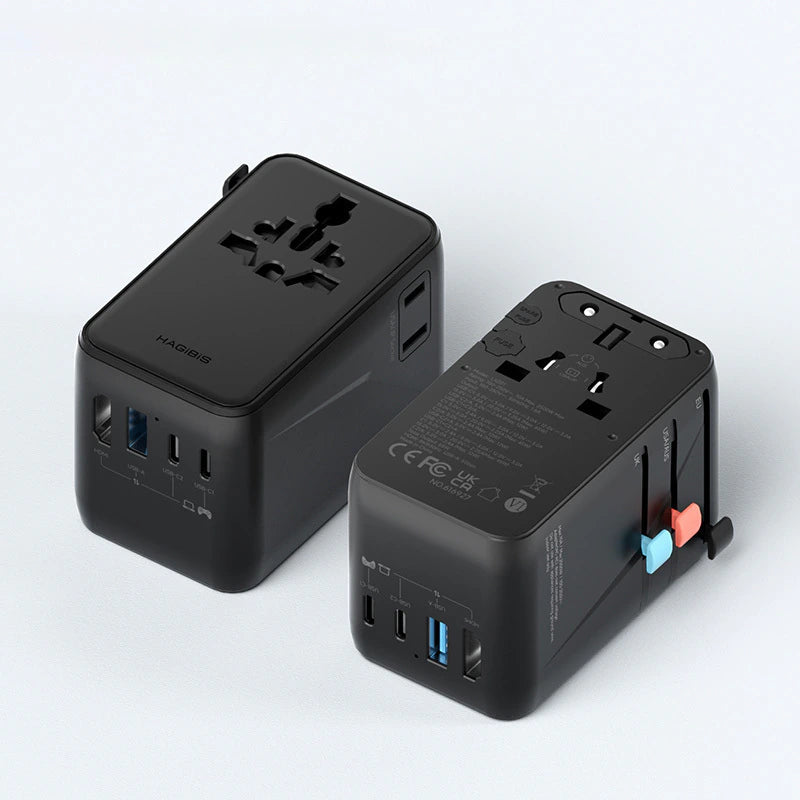 Hagibis 65W GaN Universal Travel Adapter with 8K Dock