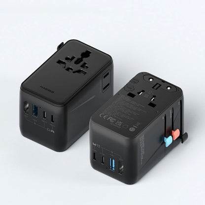 Hagibis 65W GaN Universal Travel Adapter with 8K Dock