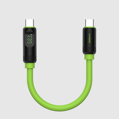 USB C to USB C Short Cable 240W 40Gbps USB4 With LED Display