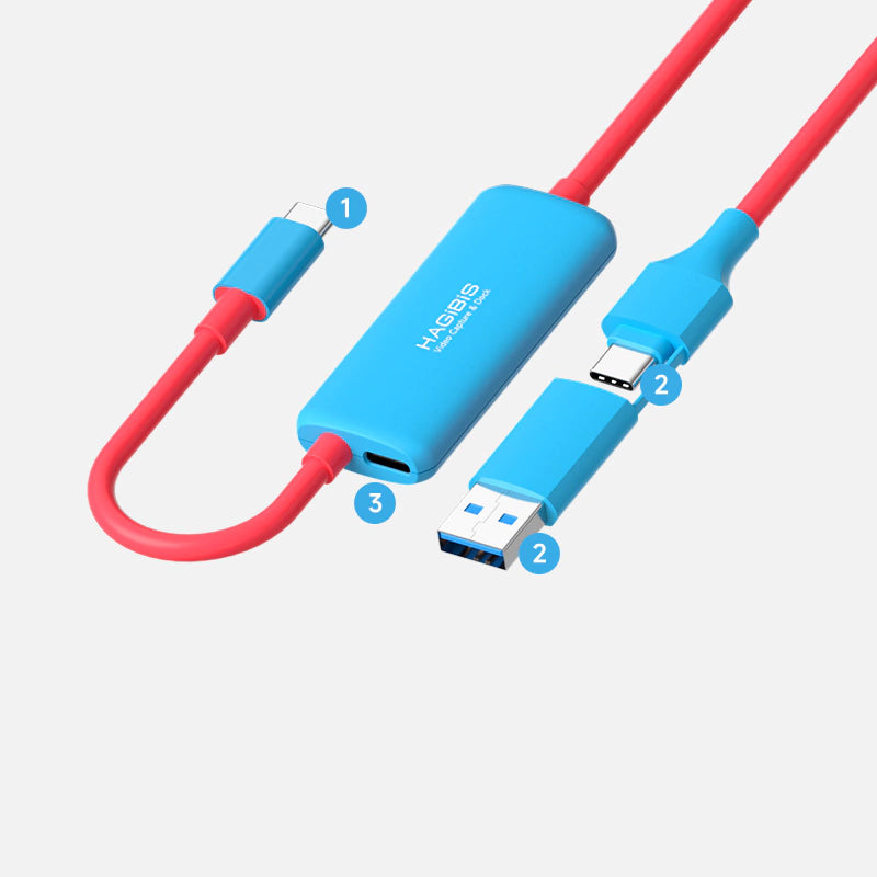 Hagibis Video Capture Cable 2 in 1 with Switch Dock