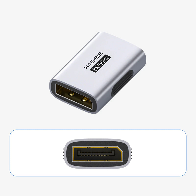 Hagibis DisplayPort 1.4 Right Angle Adapter 8K 60Hz / 4K 240Hz